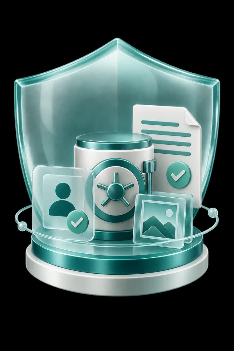 Verified identity, order evidence and protected funds inside a secure shield